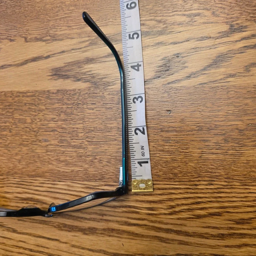 Nike 7090 Black Rectangular‎ Eyeglasses Frames Only Modern Style Green Accents